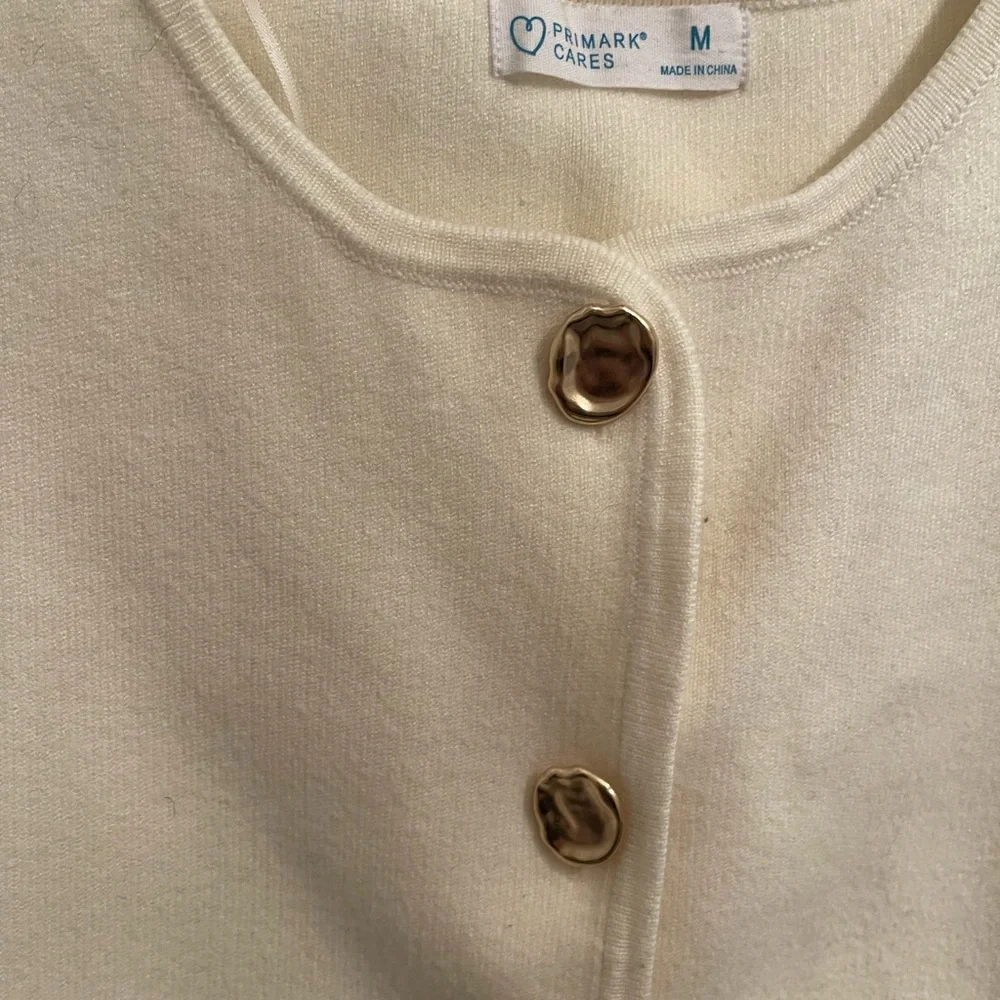 Primark Cream Button-Up Vest - Picture 2 of 3